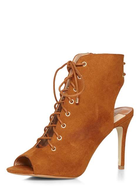 Tan 'Silvia' Ghillie shoe boots
